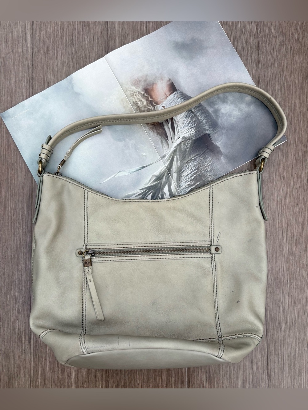 The Sak Sequoia 100% Leather Lined Hobo Bag In Meadow Green